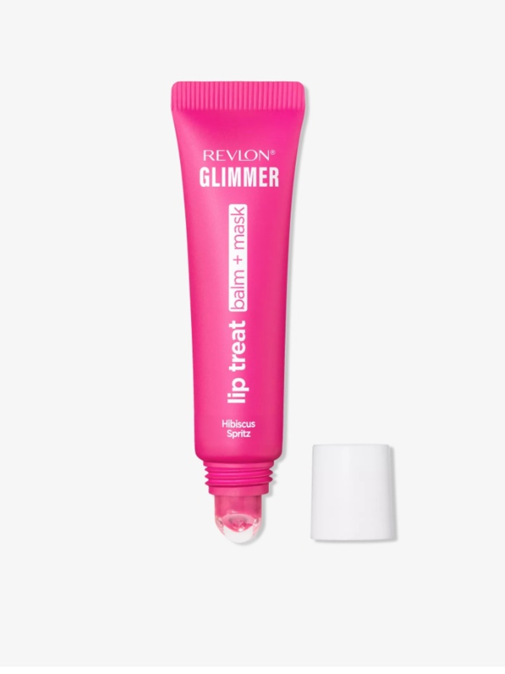 Revlon Glimmer Lip Treat Balm + Mask in Hibiscus Spritz (Bright Pink)